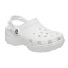 כפכפי פלטפורמה קרוקס לנשים בצבע לבן - Crocs Classic Platform Clog