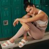 ⁦Birkenstock Arizona EVA White בירקנשטוק כפכפי נשים אריזונה לבן רצועות⁩ – תמונה ⁦3⁩
