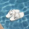 ⁦Birkenstock Arizona EVA White בירקנשטוק כפכפי נשים אריזונה לבן רצועות⁩ – תמונה ⁦7⁩