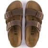 ⁦בירקנשטוק כפכפי נשים אריזונה מוקה זמש Birkenstock Arizona Birko Flor Nubuck Mocha⁩ – תמונה ⁦9⁩