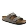 בירקנשטוק כפכפי גברים אריזונה סטון Birkenstock Arizona Birko-Flor Nubuck Stone