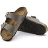 ⁦בירקנשטוק כפכפי גברים אריזונה סטון Birkenstock Arizona Birko-Flor Nubuck Stone⁩ – תמונה ⁦9⁩