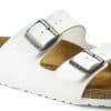 ⁦בירקנשטוק כפכפי נשים אריזונה לבן Birkenstock Arizona BS White⁩ – תמונה ⁦10⁩