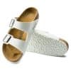 ⁦בירקנשטוק כפכפי נשים אריזונה לבן Birkenstock Arizona BS White⁩ – תמונה ⁦7⁩