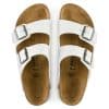 ⁦בירקנשטוק כפכפי נשים אריזונה לבן Birkenstock Arizona BS White⁩ – תמונה ⁦6⁩