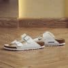 ⁦בירקנשטוק כפכפי נשים אריזונה לבן Birkenstock Arizona BS White⁩ – תמונה ⁦5⁩