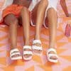 ⁦Birkenstock Arizona EVA White בירקנשטוק כפכפי נשים אריזונה לבן רצועות⁩ – תמונה ⁦4⁩