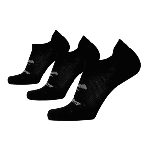 שלישיית גרביים לריצה בצבע שחור - ברוקס