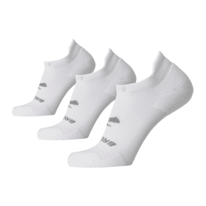 שלישיית גרביים לריצה בצבע לבן - ברוקס