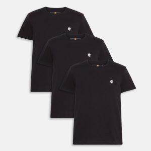 מארז 3 חולצות SLIM בייסיק טימברלנד - שחור