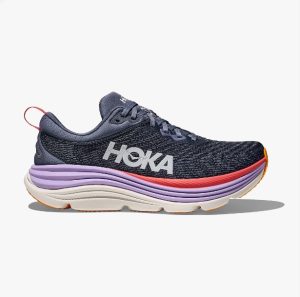 HOKA Gaviota Wide 5 - נעלי ספורט נשים הוקה גביוטה 5 רחבות בצבע עוגן/אשכולית