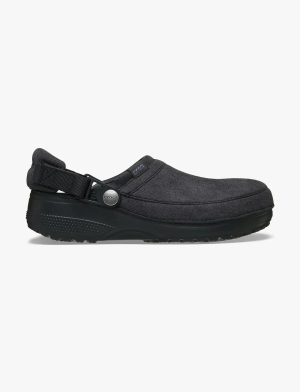 Crocs Classic Crafted Vegan Suede Clog BLACK