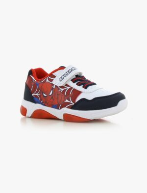 Mighty ספיידרמן Spiderman LED Sneakers Navy White נייבי לבן Kids product shot