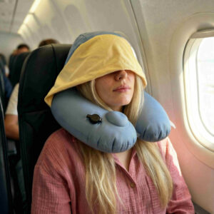 Foldable travel pillow.